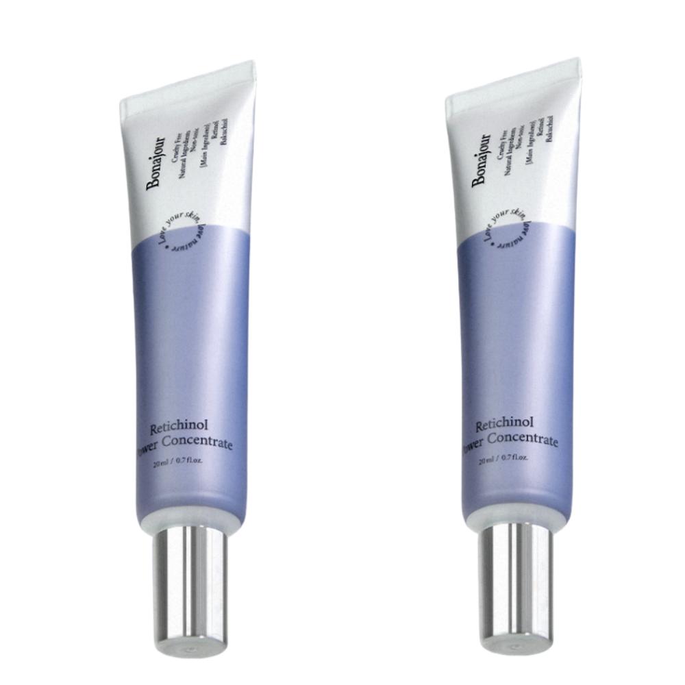 Bonajour Reticinol Power Concentrate Cream 20ml x 2 Double Set Anti Aging Retinol Firming Care Wrinkle Reduction K-Beauty