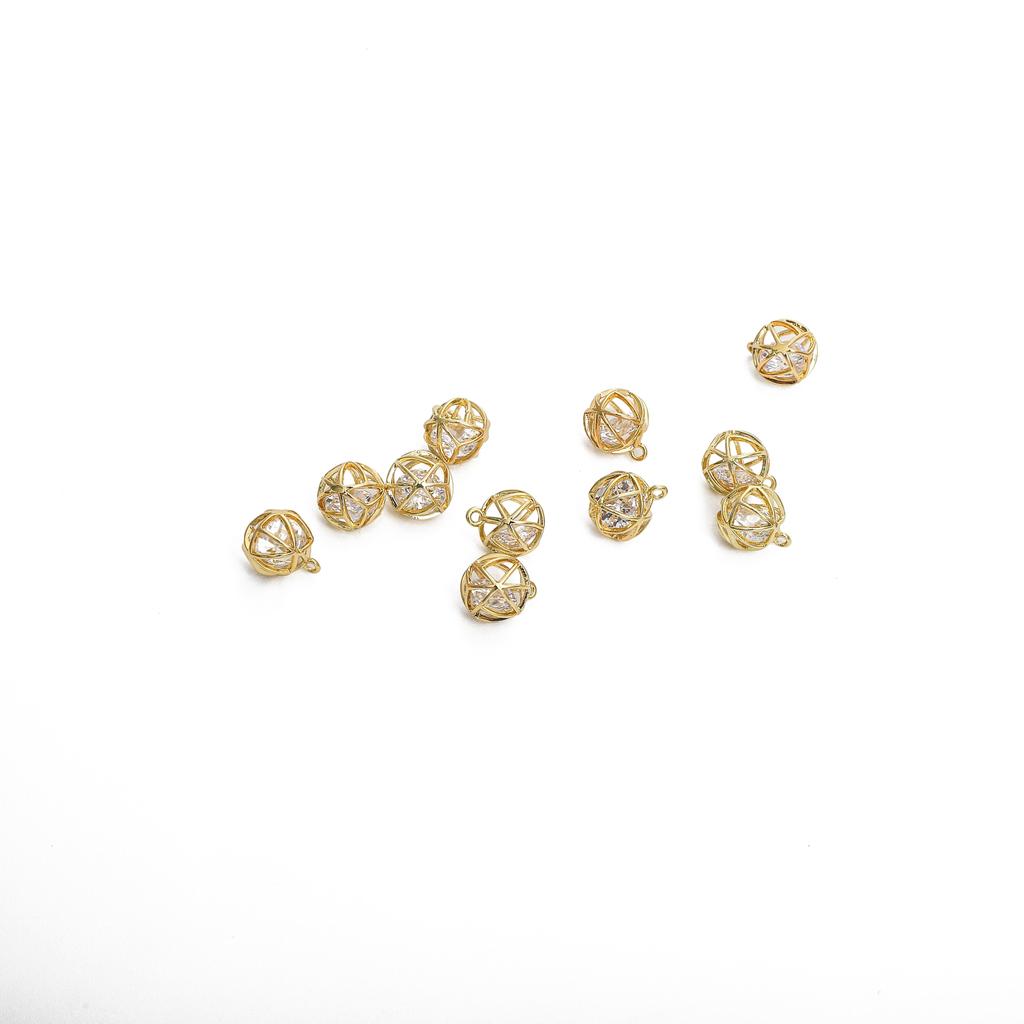 Copper Embossed Melon Seed Buckle For DIY Jewelry Making Craft Accessories