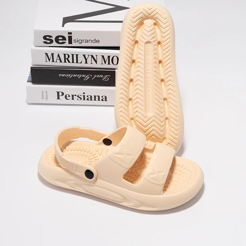 Outdoor Men Sandals Breath Lightweight Slippers Garden Shoes Clogs Couple Beach Casual Shoes Non Slip Bathroom Indoor Slippers
