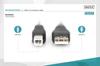 Kabel drukarkowy DIGITUS USB 2.0 A/M - B/M, 1,8m czarny