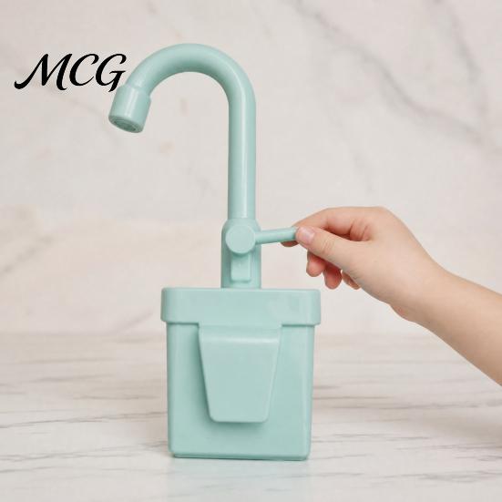 Electric Water Circulation Faucet Pretend Play Sink Toy Replacement, Realistic Running for Kids Kitchen, Dishwasher Safe Role Imaginative Accessory