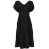 ONLY Women's French Style Ruffle Flutter Sleeve V-Neck Long Dress