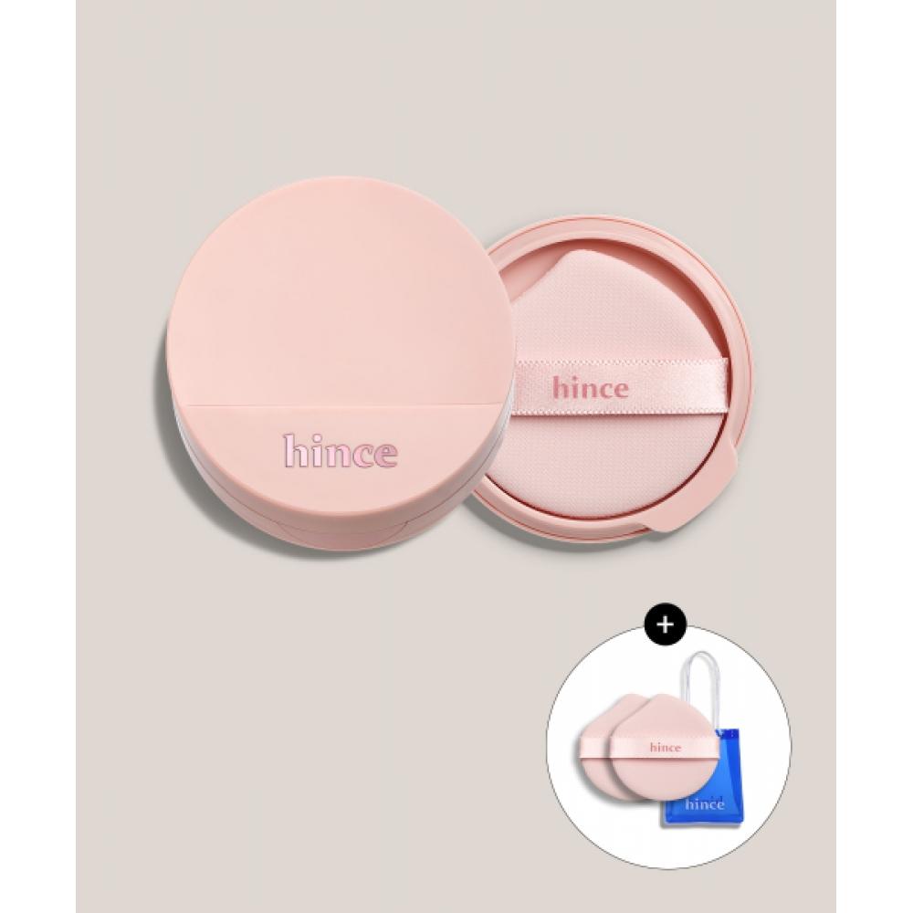 Hince Cover Master Pink Cushion Set  1 Основной продукт+1 Сменный блок   + Бесплатный спонж для пудры   Пляжная сумка No. 23 beige