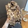 Luxury 63*185cm Warm Scarf For Women Tassel Shawl Imitation Cashmere Pashmina Warps Autumn/Winter Coldproof Windproof Blanket