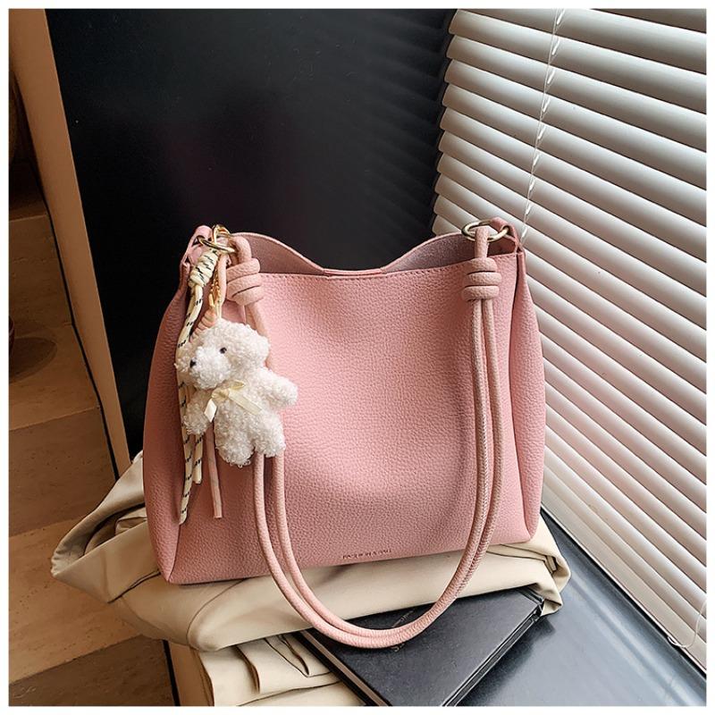 Bag Women's Trend Fashion Bucket Bag Spring New Simple Casual Shoulder Bag Premium Sense