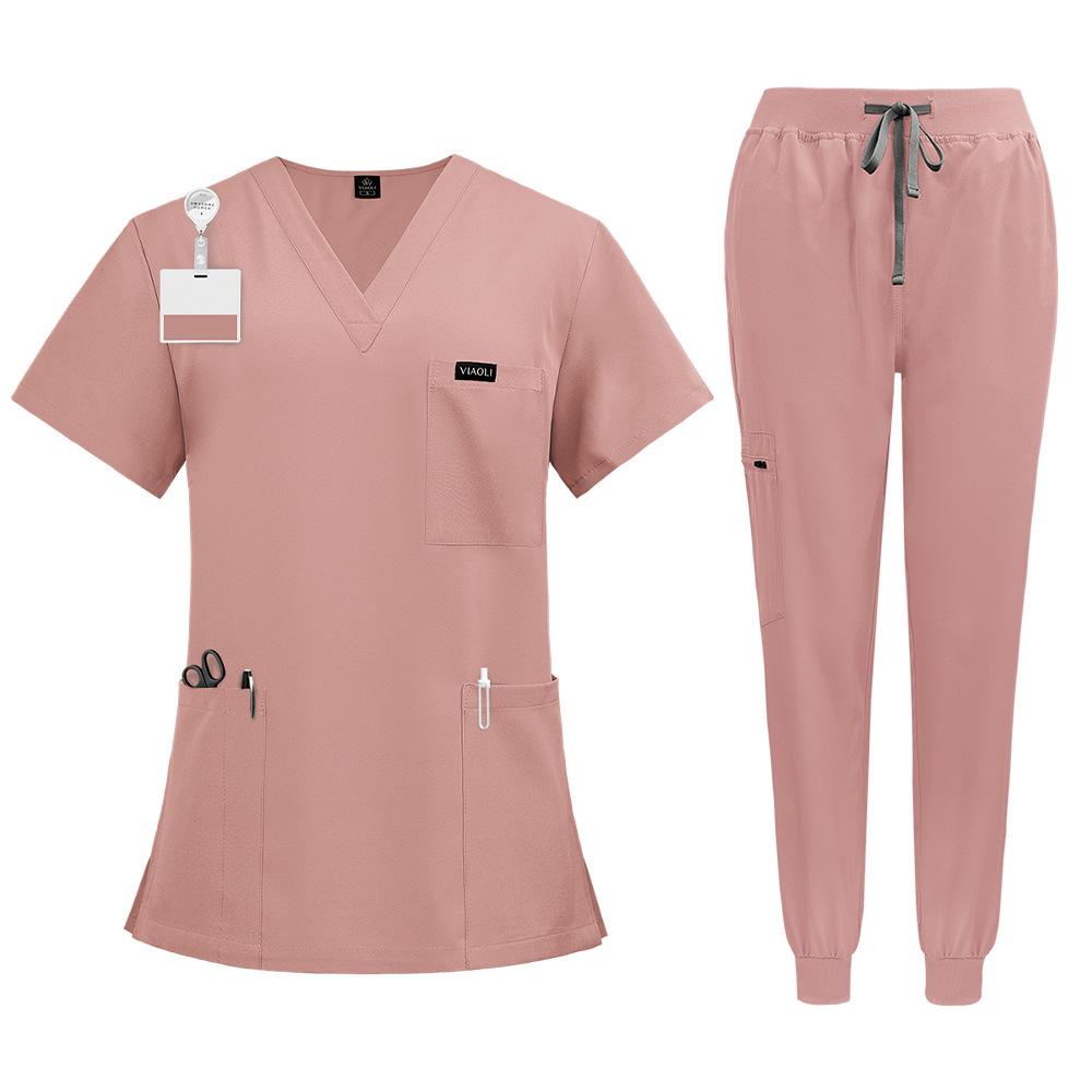 Doctor Nurse Medical Uniforms Shirt Scrubs Women Jogger Set Hospital Accessories Operating Room Surgical Gowns Mens Workwear