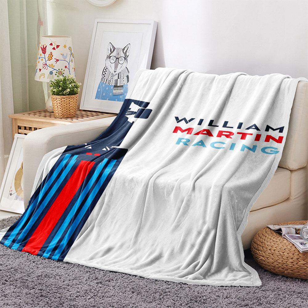 1PC Martini Racing Patterned Flannel Blanket Suitable For All Seasons for Home Decor Warmth and Comfort Gifts Holiday Present