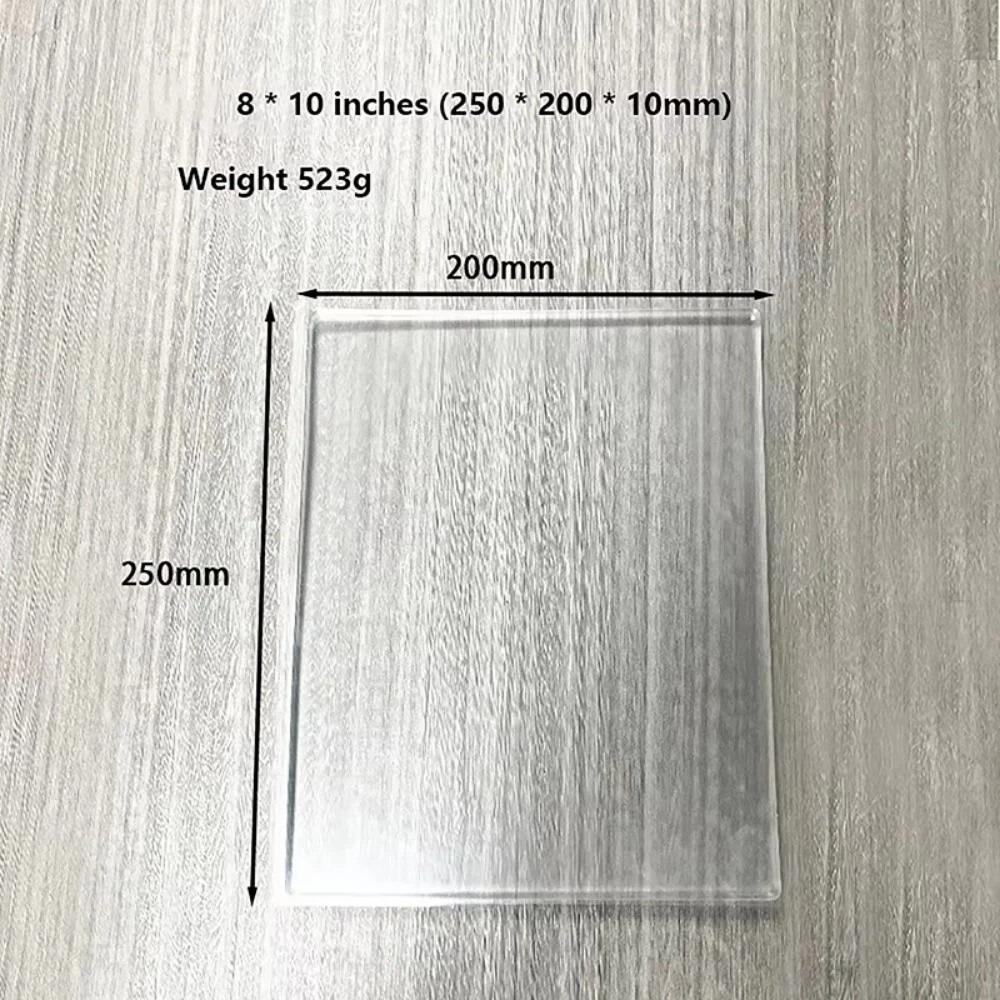 New Transparent Gel Printing Plate Silicone Reusable Gel Plate Gel Press Monoprinting Gel Arts Clear Plate For Card Making