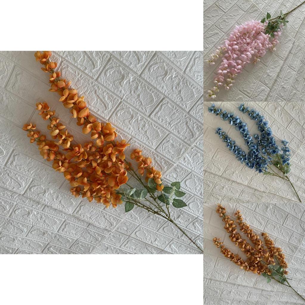 Silk Wisteria Floral Decor For Wedding Ceremony Venue Wall And Ceiling