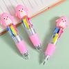 36Pcs Cute Penguin Retractable Ballpoint Pens, Assorted Pink Multi-Color Pens, Smooth Writing for Office, School, Stationery Supplies, Daily Note