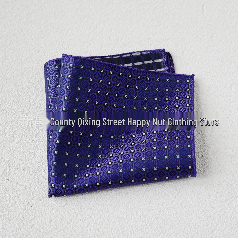 Britischer Retro-Blumen-Einstecktuch: Herren Business-Anzugtaschentuch im koreanischen Stil Formale Kleidung Accessoire