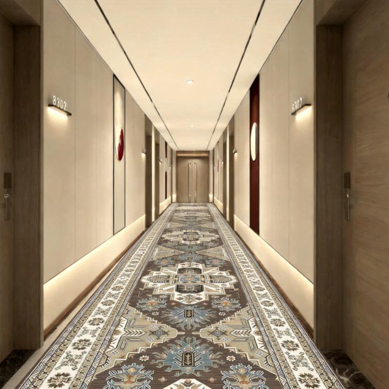 Persian Corridor Carpet Retro Decoration Home Hall Passageway Runner Rug Non-slip Stairway Carpets izable Luxury Aisle Mat