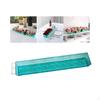 Acrylic Vase Rectangle Bud Flute Flower Pot Holder for Desktop Housewarming