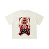 260 GSM Double Yarn 32 Count 100% Cotton Dandadan V34 Okarun Turbo Print Unisex Heavy Cotton T Shirt