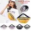 Bum Bag Colorful Waist Bag Messenger Bag Double Zipper Mobile Phone Pouch For Outdoor Activities Music Festivals Casual Everyday