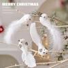 2pcs Christmas Tree Decoration Artificial Bird Pendant DIY Decor Artificial Foam Birds