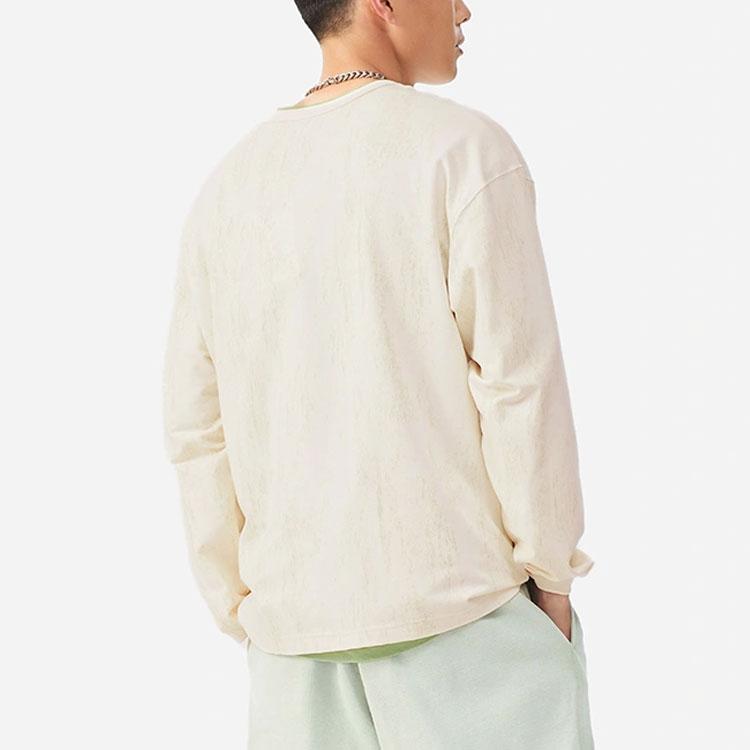 Li-Ning Loose Alphabet Print Sports Sweatshirt Unisex Tops Off-White AHSS147-1