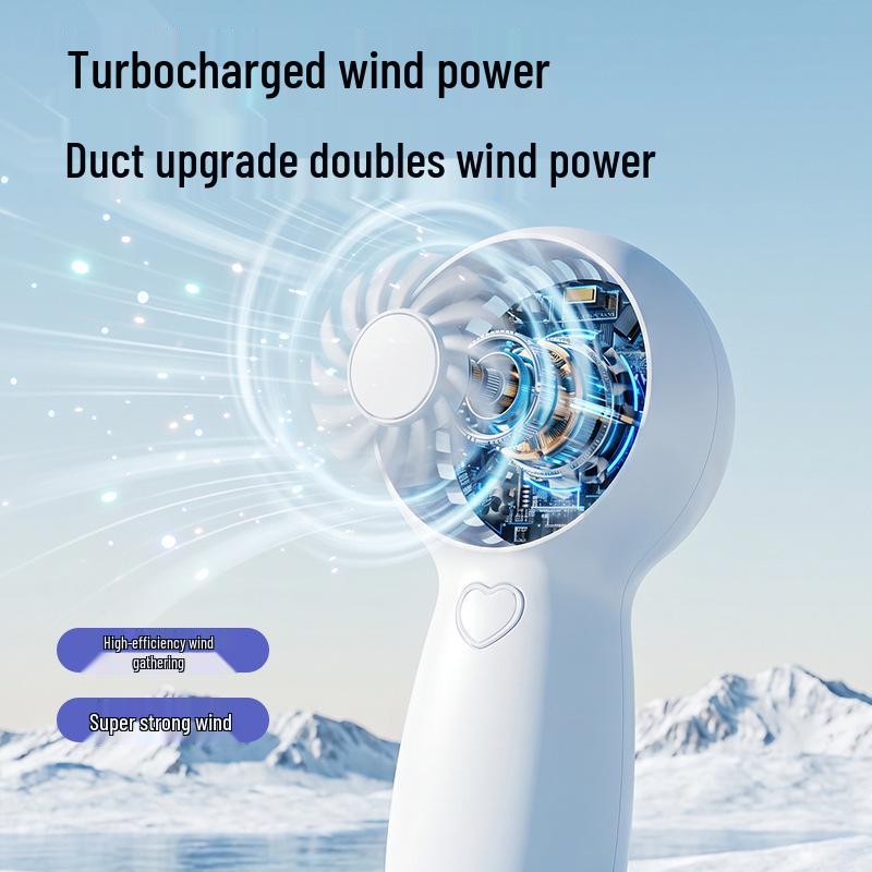 Portable Mini Handheld Smart Fan with Digital Display