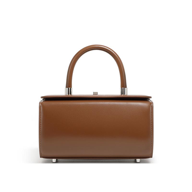 Genuine Leather Women Handbag Luxury Design Cowhide Shoulder Bag For Women  Fashion Commuter Crossbody Small Square Bag