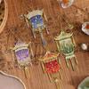 Good Luck Llantern Bookmark Best Wishes Metal Hollow Bookmark Exquisite Pendant Reading Tool Festival New Year Gifts Friends