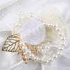 Artifical Rose Flowers Pearl Beaded Wrist Flower Ivory Flowers Bridesmaid Mensuit Marriage Wedding Accessoriesweddingaccessories