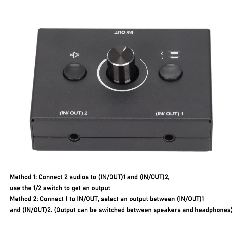 2 Input 1 Output Or 1 Input 2 Output Audio Sharing Box Manual Selector Box Speaker Connection