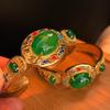 Full Green, Yang Green, Natural Agate Green Chalcedony Bracelet, Women'S Opening Is Slightly Inlaid, And The Real Shot Is Fidelity.