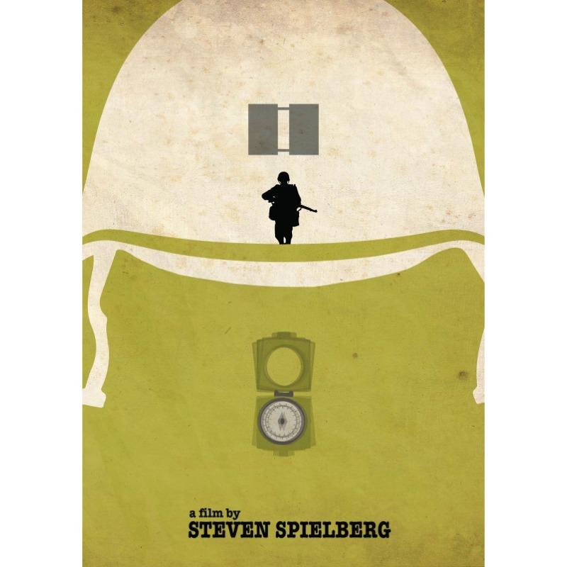 Steven Spielberg Filme Minimalistisches Poster Der Soldat James Ryan Der weiße Hai Film Sammlerstücke Wandkunst Leinwand HD Druck Heimdekor Malerei