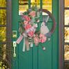 Artificial Easter Rabbit Wreath Accessory for Front Door Rabbit Eggs Spring Decoration for Indoors and Outdoor Use