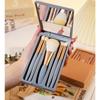 Pcs Makeup Brush Set With Mirror Portable Travel Size
