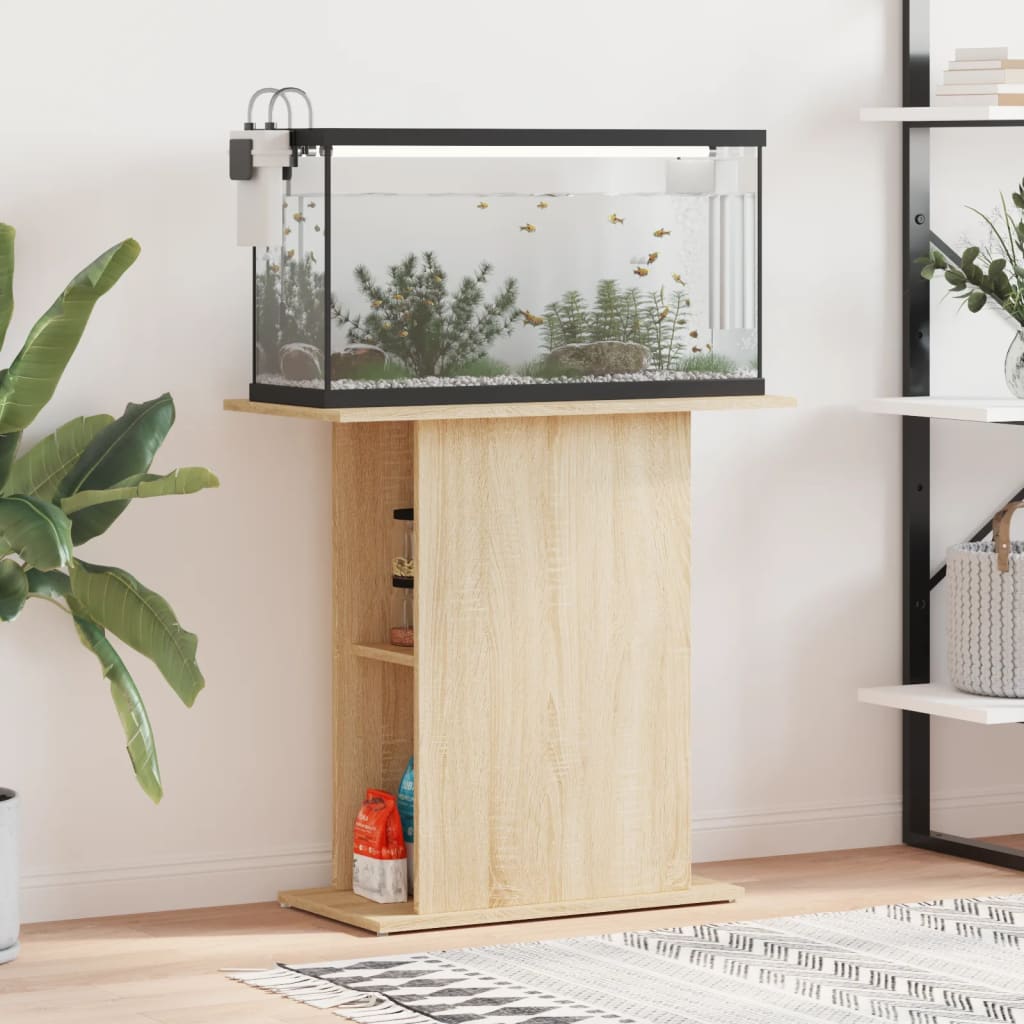 Minimalist Vintage Aquarium Stand - 75x36x72.5 cm for home or office decoration, aquarium base | Modern Aquarium Design | Vintage Wood Grain