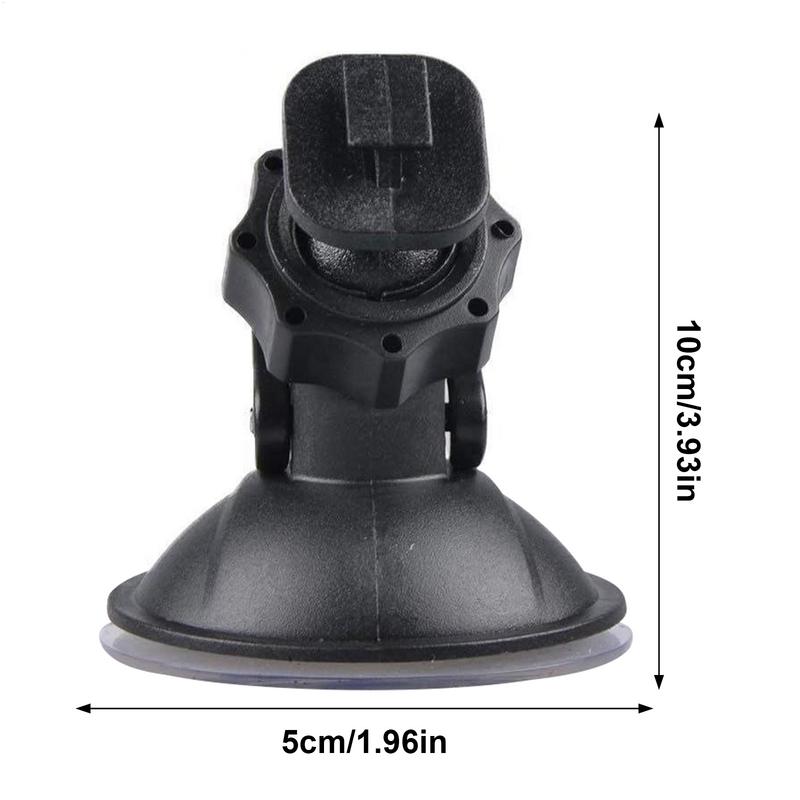 Car Suction Cup for Dash Cam Holder Vehicle Video Recorder On Windshield and DashBoard Mount with 5 Types Adapter 360 Degree