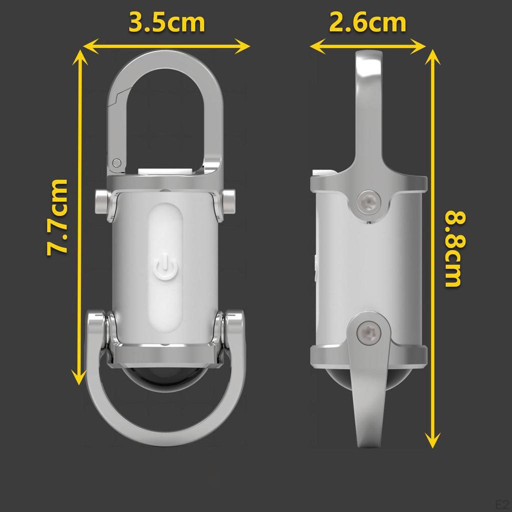 Keychain Flashlight Pocket Mini Rechargeable Emergency Light for Dog