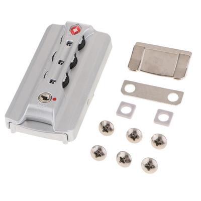 TSA Security 3 Digit Combination Padlock Luggage Suitcase Code Locks Silver