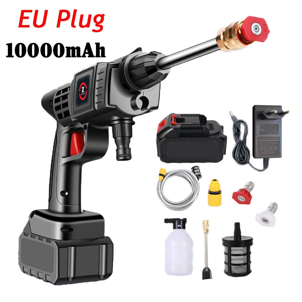 Electric Cordless High Pressure Washer 10000/20000mAh Foam Generator Car Washer Water Gun Spray Cleaner Car Washing Machine