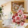 Non-Toxic Bouquet Building Blocks Assembly Moc Model Diy Eternal Flower Display Wooden Box Bricks Kits Holiday'S Day Gifts Children Toys