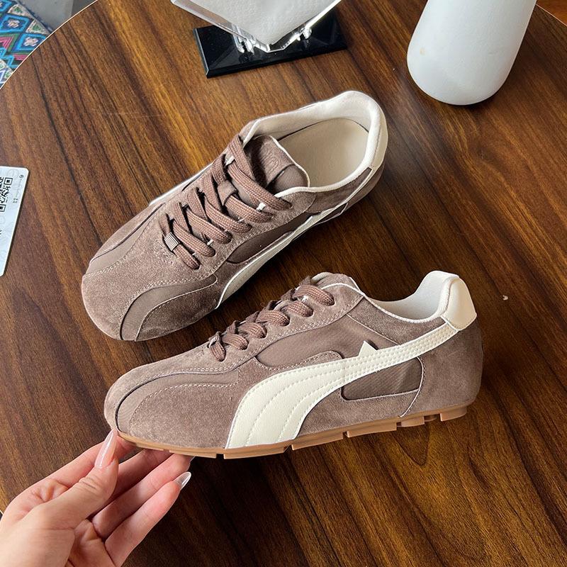 

Стельки из воловьей кожи, обувь из натуральной кожи Dexun, женская обувь 2025, женская спортивная обувь на плоской подошве Forrest Gump в тренде и 40