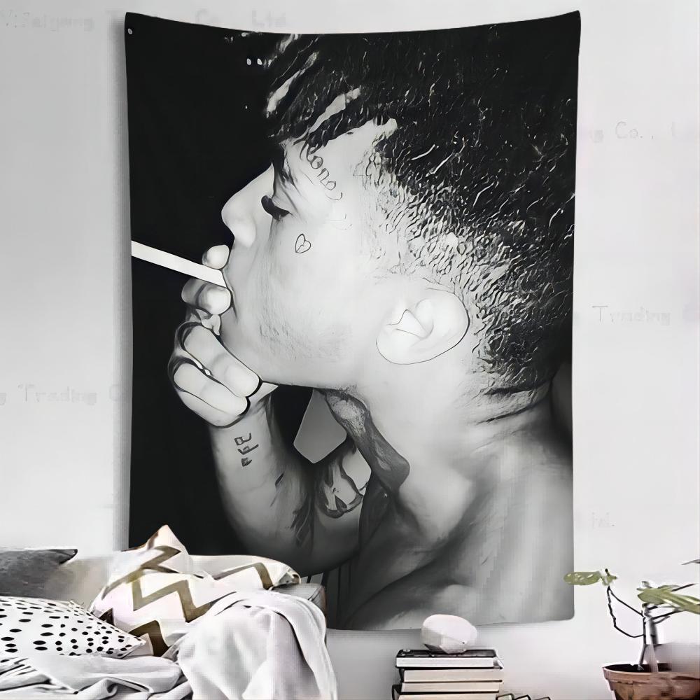 Hip Hop ZXXXTentacion Anime Tapestry Cheap Hippie Wall Hanging Bohemian Wall Tapestries Mandala Home Decor