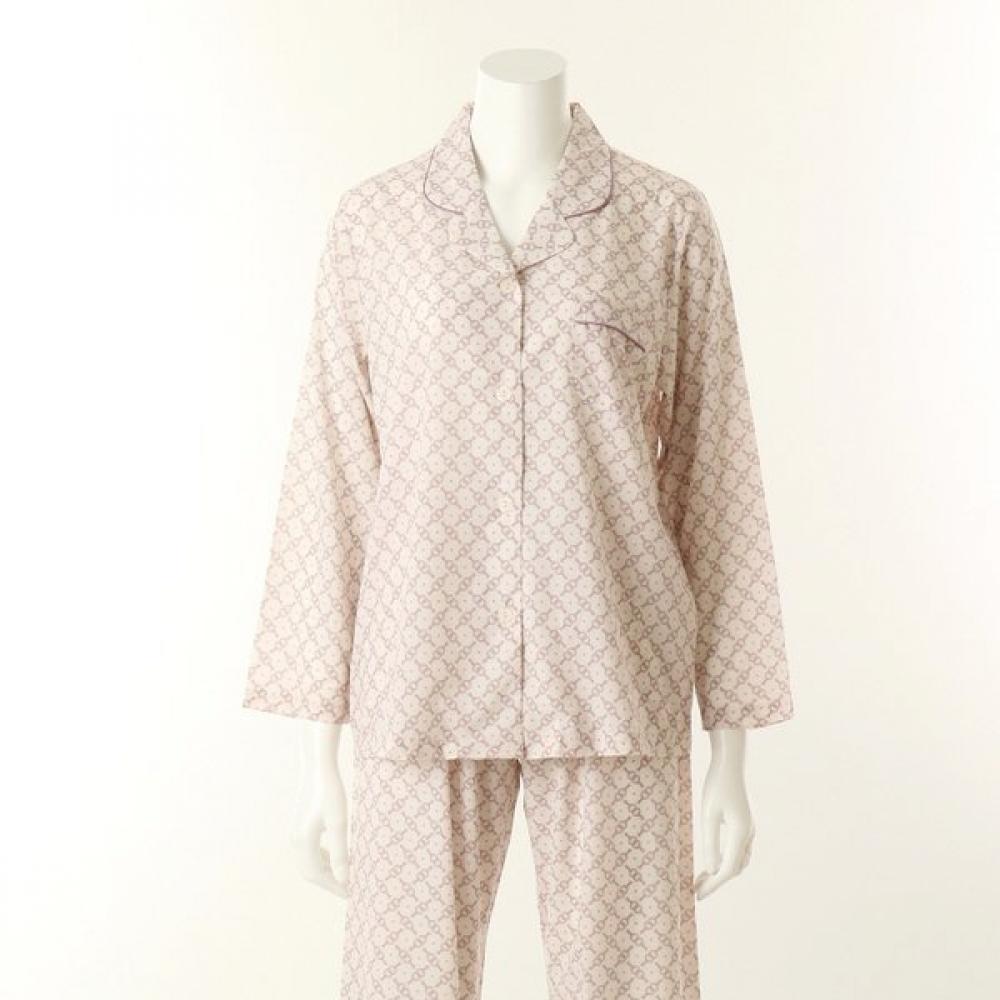 Venus 25aw Ultra Lightweight Polyester 30d Chain Print Couple Pajamas