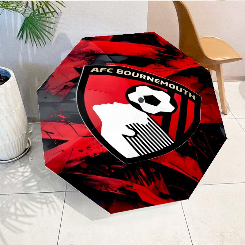 Automatyczny parasol z nadrukiem herbu AFC, 8-żebrowy, do podróży, na kemping, parasol codzienny, niezbędny prezent dla rodziny i przyjaciół
