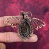 Ammonite Fossil Pendant Copper Wire Wrapped Butterfly Pendant Gemstone Jewelry