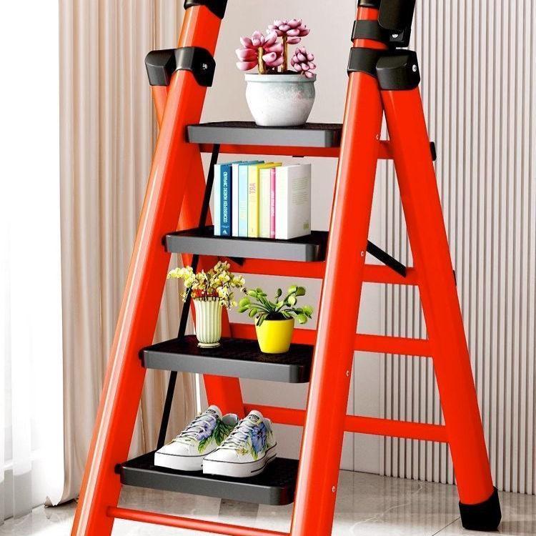 Portable Multifunctional Indoor A-Frame Ladder - 4/5 Step, Folding, Thickened, Telescopic, Mobile
