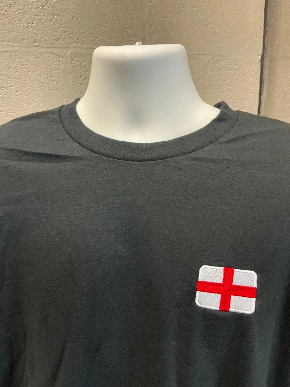 World Cup Embroidered T-Shirt, Any Nation England Scotland Brazil Argentina S