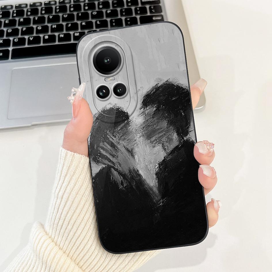 For OPPO Reno 10 Case CPH2531 Reno10 5G Cover Fashion Daisy Flower Lens Protective Soft Shell For OPPO Reno 10 Pro CPH2525 Coque