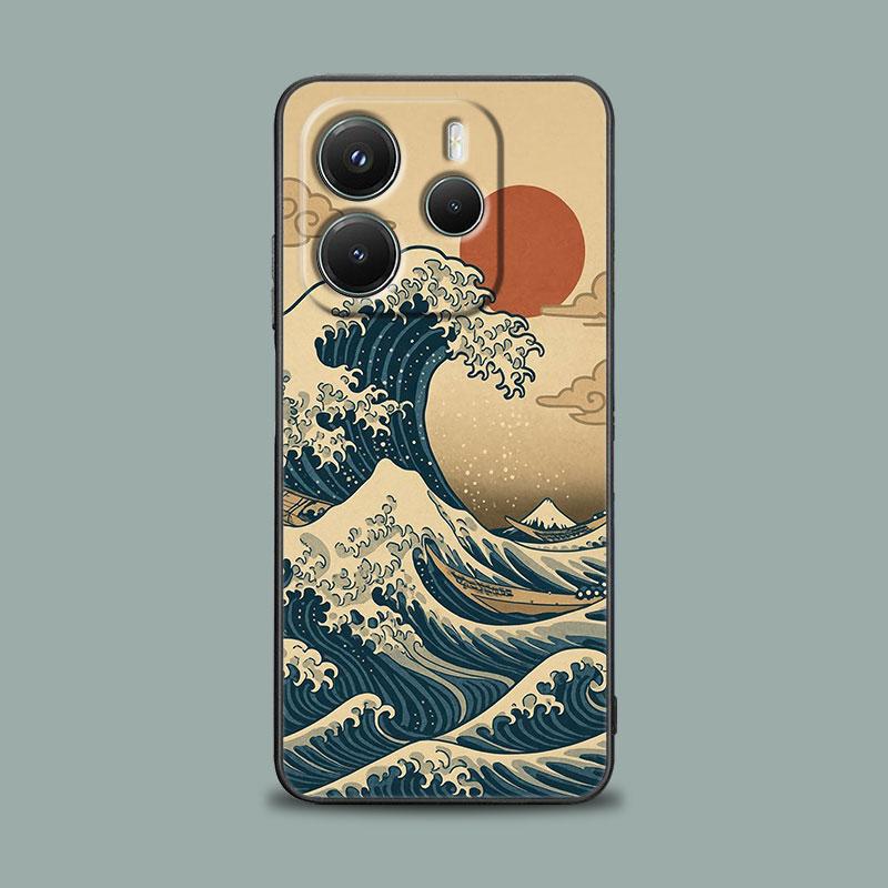 Phone Case for Xiaomi Redmi 15C 14C 12C 13C 4G Redmi Note 15 14 13 12 11 10 Pro Plus 12S Cover The Great Wave Katsushika Hokusai