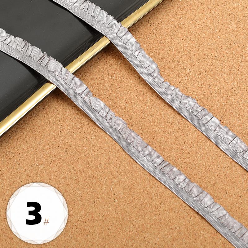 5m Elastic Lace DIY Clothing Neckline Cuff Cloth Strips Clothes Hem Decorative Trim Ribbons Party Dress Decoration Sewing Fabric