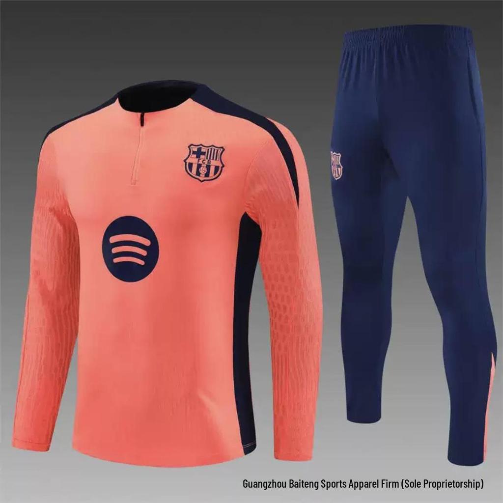 New Real Madrid Vs. Barcelona Adult Match Jersey and Training Suit Set 2526