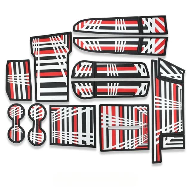 

for Tesla New Model 11PCS 3/3+ Highland 2025 Water Cup Mat Water Cup Door Slot Pad Central Control Mat Interior Trim Accessories