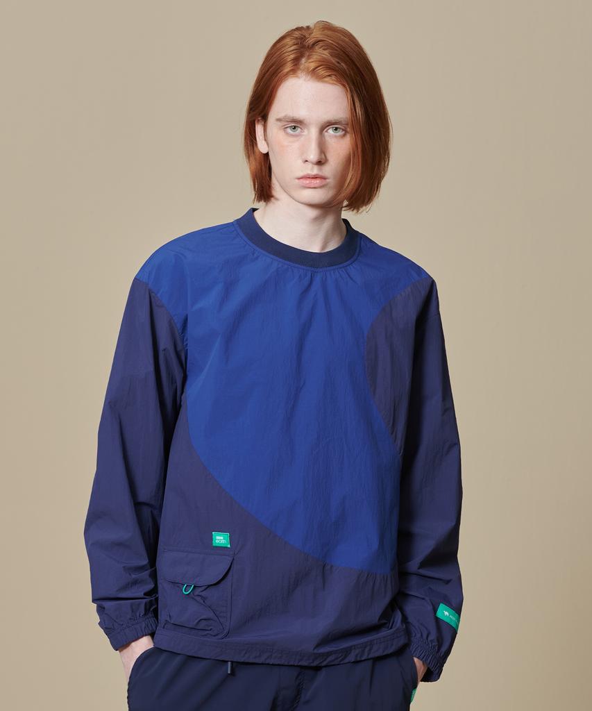 BBC EARTH Lightweight Woven Earth Sweatshirt_Dark Blue