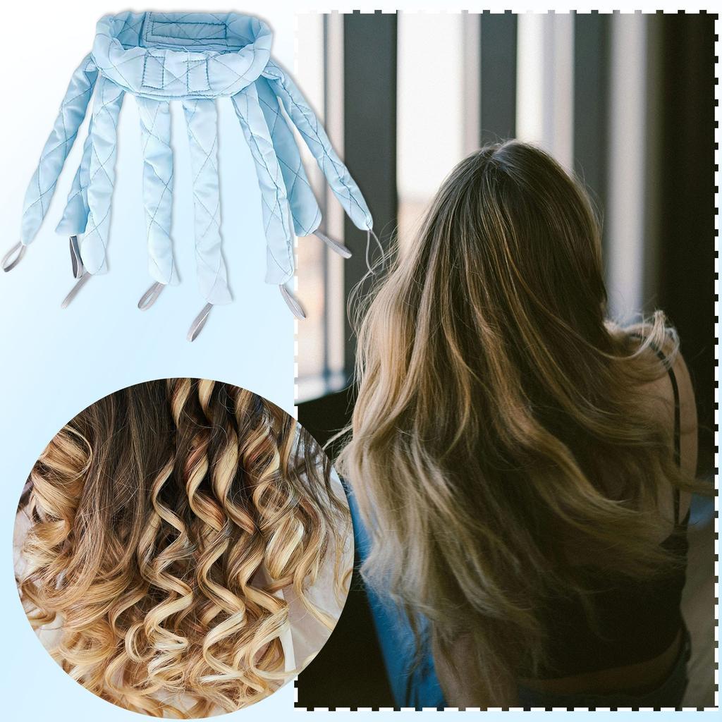 Abnehmbares Design Hitzefreies Lockenstab-Stirnband Lazy Long Hair Curler, Lockenstab-Styling-Tool für Frauen Mädchen Lockige Wellen